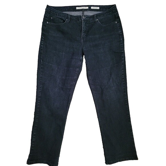 Jones New York Womens Blue Jeans (Gramercy Curvy) Size 18W Bling on Pockets 1X - Picture 1 of 8